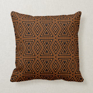 Exotic Brown Gold Throw Pillow