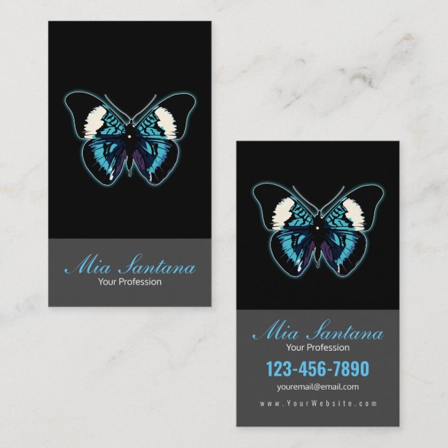Exotic Butterfly Business Card (Front/Back)