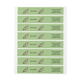 Exotic Butterfly from St. Lucia Wrap Around Label