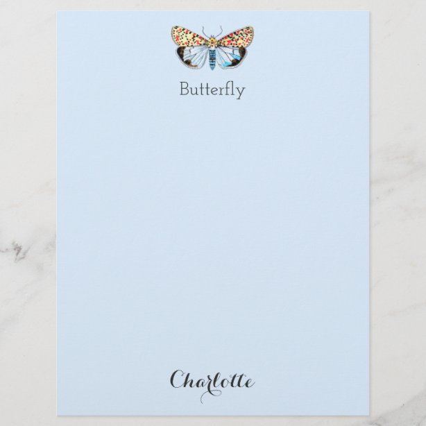 Butterfly Letterhead | Zazzle