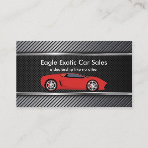 Exotic Car Sales Business Card
