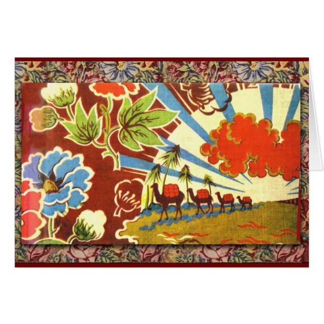 Exotic Caravan and Sunrise Cards (Front Horizontal)