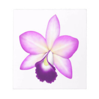 Exotic Cattleya Orchid Flower Notepad