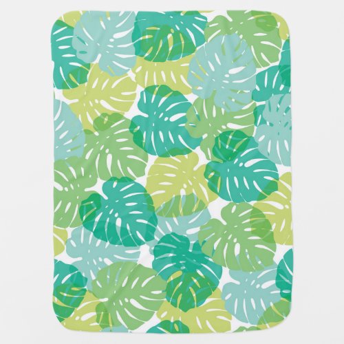 Exotic Cheese Plant Tropical Monstera Baby Blanket