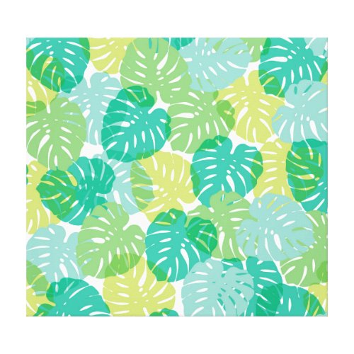 Exotic Cheese Plant Tropical Monstera Canvas Print