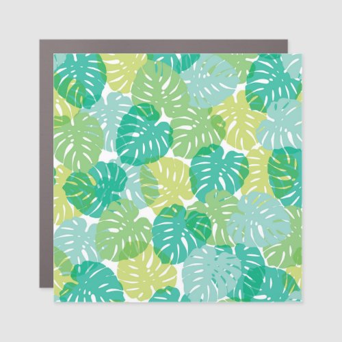 Exotic Cheese Plant Tropical Monstera Car Magnet