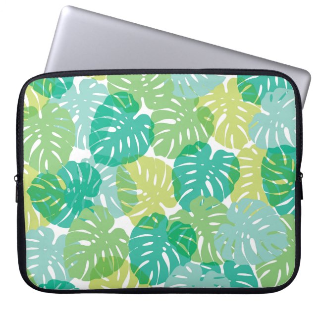 Exotic Cheese Plant: Tropical Monstera Laptop Sleeve (Front)