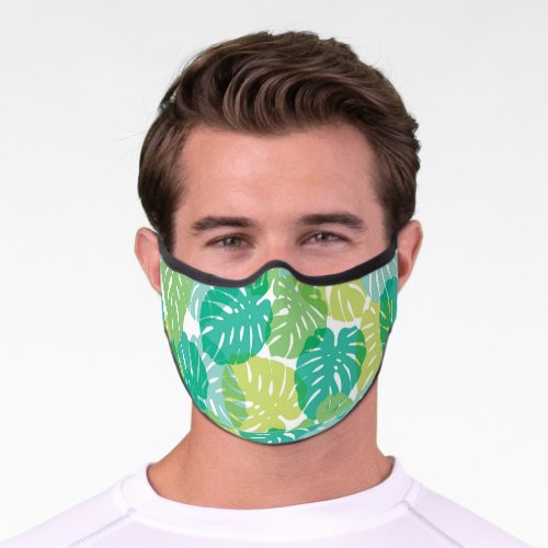Exotic Cheese Plant Tropical Monstera Premium Face Mask