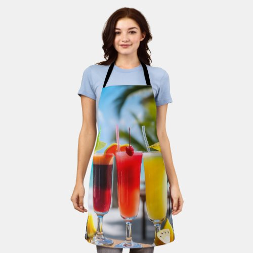 Exotic cocktails apron