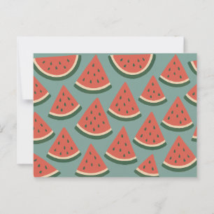 Exotic Color Watermelon Love Romance Friendship Postcard