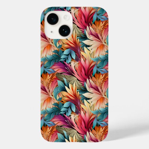 Exotic colorful summer leaves Case_Mate iPhone 14 case