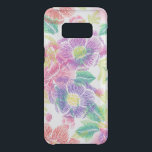 Exotic Colorful Tropical Flowers Pattern Uncommon Samsung Galaxy S8 Case<br><div class="desc">Colorful tropical exotic flowers collage pattern.</div>