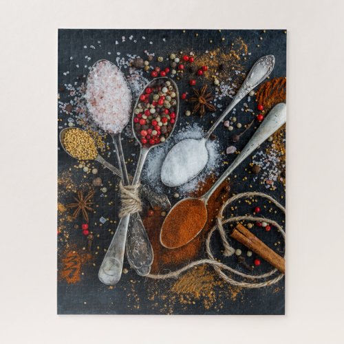 Exotic Cooking Spices  Spoons Jigsaw Puzzle