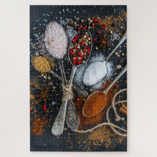 Exotic Cooking Spices & Spoons Jigsaw Puzzle