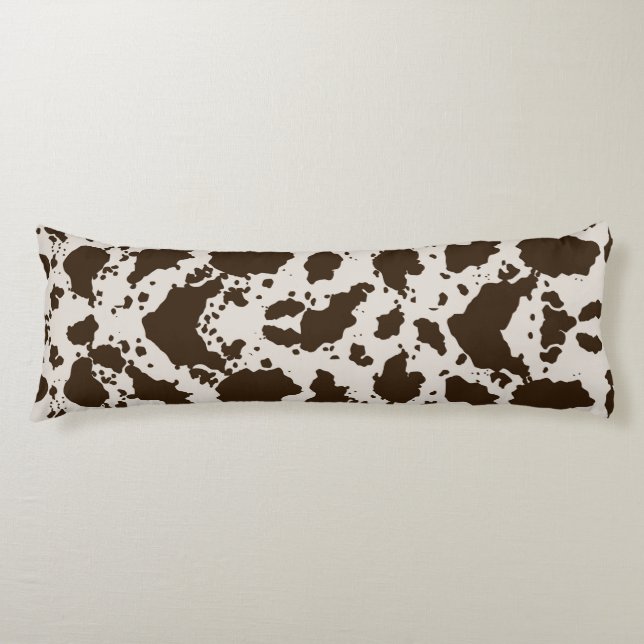 Exotic Cow Print Body Pillow (Front)