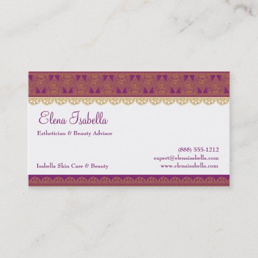 Customizable Exotic, Elegant, Royal Business Card