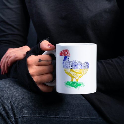 Exotic Extinct Dodo Bird Illustration Mauritius Coffee Mug