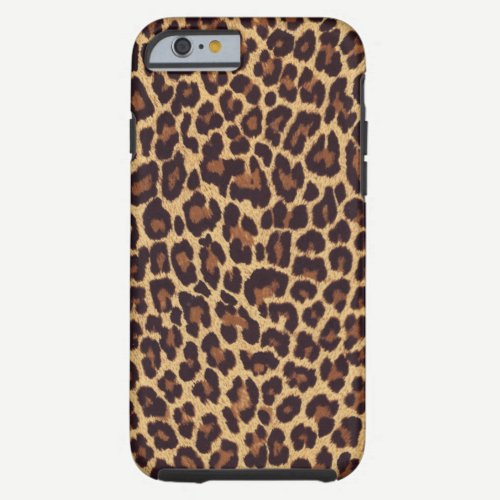 Exotic Faux Leopard Print Tough iPhone 6 Case