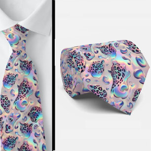 Exotic Faux Silk Luxury Trendy Opal Gentleman's Neck Tie