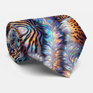 Exotic Faux Silk Luxury Wild Animal Gentleman's Neck Tie