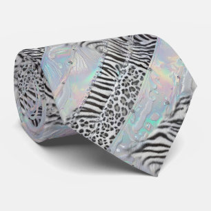 Exotic Faux Silk Luxury Wild Animal Gentleman's Neck Tie
