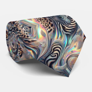 Exotic Faux Silk Luxury Wild Animal Gentleman's Neck Tie