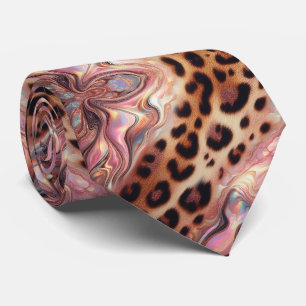 Exotic Faux Silk Luxury Wild Animal Gentleman's Neck Tie