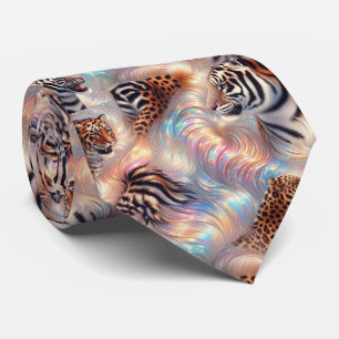 Exotic Faux Silk Luxury Wild Animal Gentleman's Neck Tie