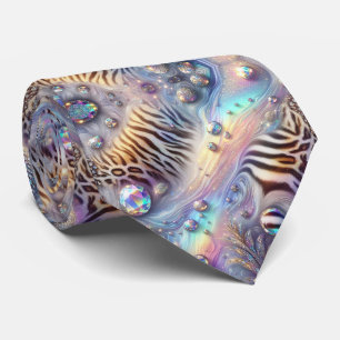 Exotic Faux Silk Luxury Wild Animal Gentleman's Neck Tie