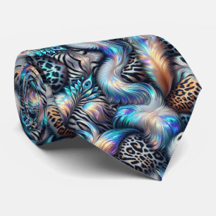 Exotic Faux Silk Luxury Wild Animal Gentleman's Neck Tie
