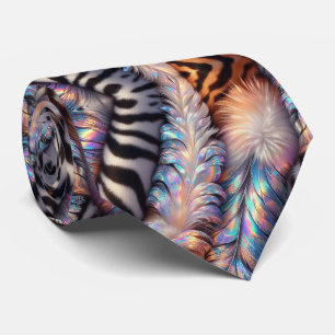 Exotic Faux Silk Luxury Wild Animal Gentleman's Neck Tie