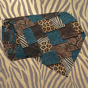 Exotic Faux Silk Luxury Wild Animal Gentleman's Neck Tie