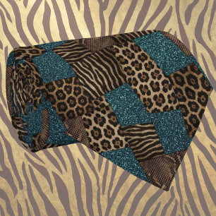 Exotic Faux Silk Luxury Wild Animal Gentleman's Neck Tie