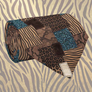 Exotic Faux Silk Luxury Wild Animal Gentleman's Neck Tie