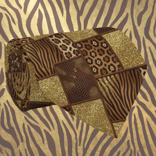 Exotic Faux Silk Luxury Wild Animal Gentleman's Neck Tie