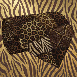 Exotic Faux Silk Luxury Wild Animal Gentleman's Neck Tie