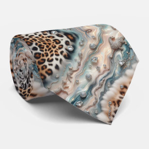 Exotic Faux Silk Luxury Wild Animal Gentleman's Neck Tie