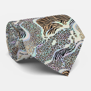Exotic Faux Silk Luxury Wild Animal Gentleman's Neck Tie