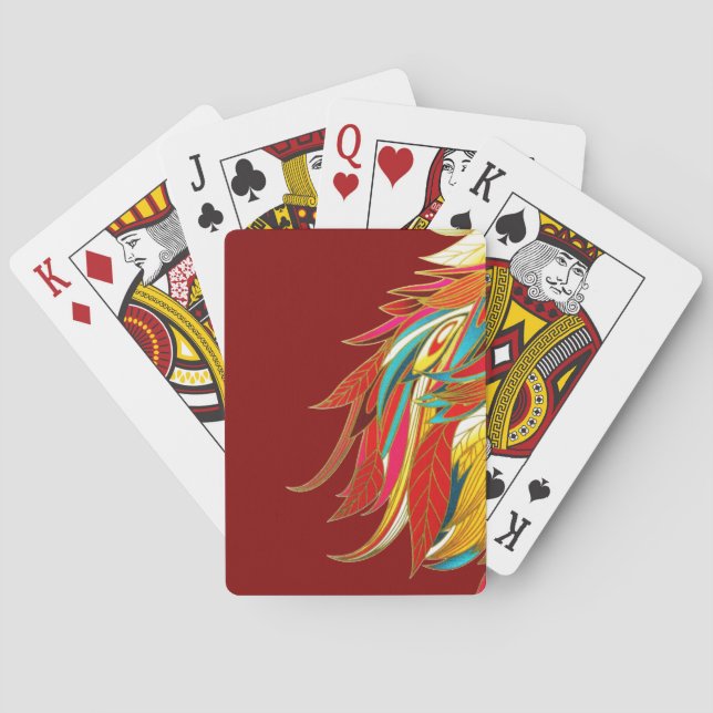 Exotic Feathers Poker Cards (Back)