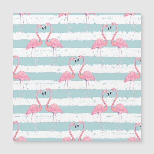 Exotic Flamingo Striped Background Pattern