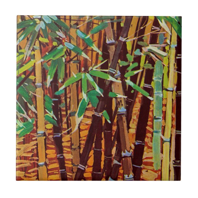 Exotic Flora #6 at SunshineDazzle Ceramic Tile (Front)