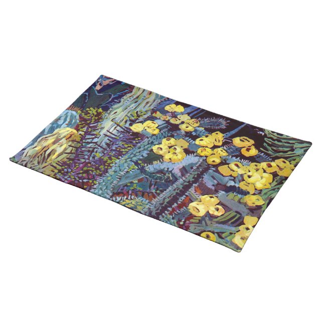 Exotic Flora No.10 at SunshineDazzle Cloth Placemat (On Table)