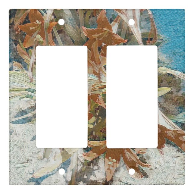 Exotic Floral Light Switch Cover (Front)