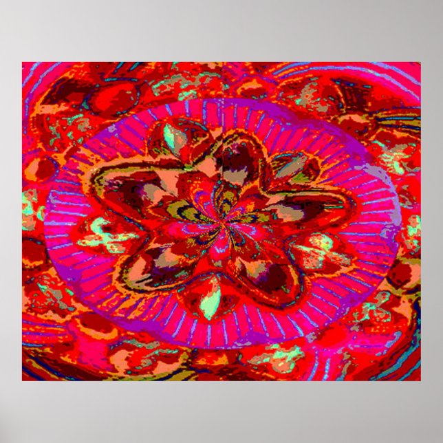 Exotic Flower - Fine Art Digital Graphics Poster (Front)