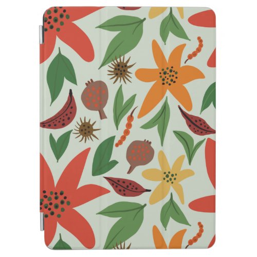 Exotic flower pattern notebook iPad air cover