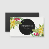 Exotic Flowers And Black Circle (Front/Back)