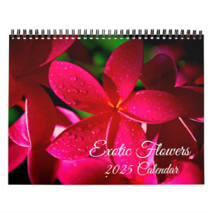 Exotic Flowers Calendar