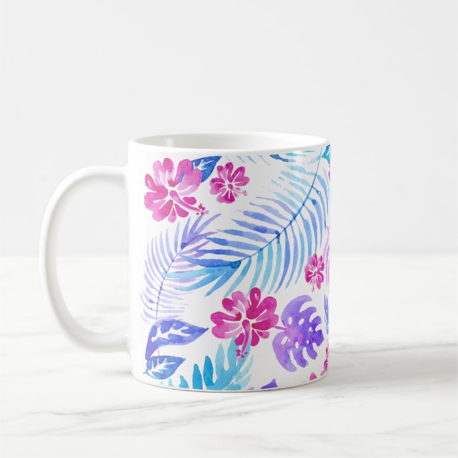 Exotic Flowers Coffee Mug (Left)