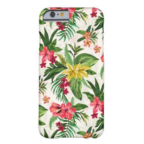 Exotic Flowers Pattern Barely There iPhone 6 Case
