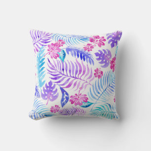 Exotic Flowers Throw Pillow